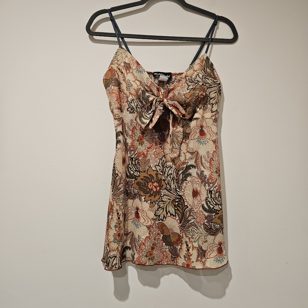 Rachel Rachel Earthy Floral Patterned Top, Size XL